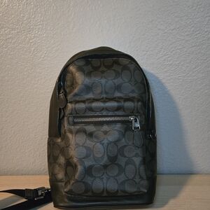 Coach Black and Gray Backpack